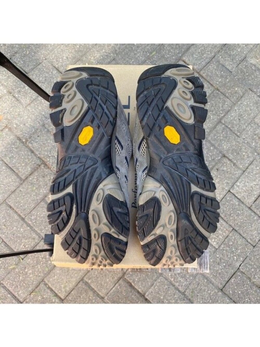 Merrell Moab Ventilator Hiking Shoes Mens Size 8 Walnut Brown Vibram Sole J86595 - Picture 5 of 10